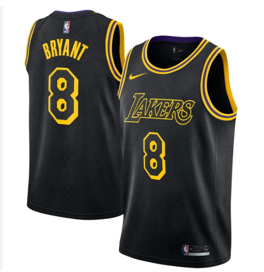 Men LA Lakers #8 Kobe Bryant Mamba black 2025 nike jersey->more jerseys->MLB Jersey